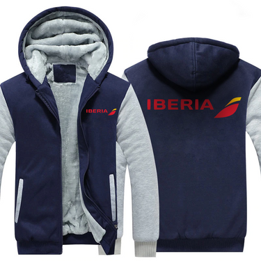 IBERIA AIRLINES JACKETS FLEECE SWEATSHIRT